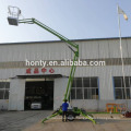 Trailer mounted cherry picker boom lift towable boom lift